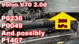 Индикатор двигателя Volvo V70 D3 2.0d загорелся после замены турбины и системы рециркуляции отраб...