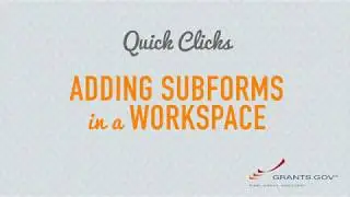 Quick Clicks: Adding Subforms in a Workspace