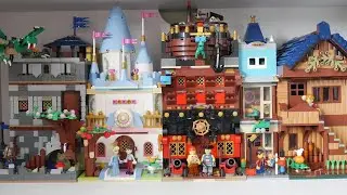 Lego alternate build modular city: black falcon castle disney pirate toyshop and ideas treehouse MOC