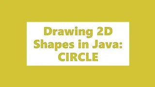 Drawing a CIRCLE using JavaFx  |  Shapes in Java