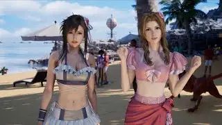 Final Fantasy 7 Rebirth - Tifa & Aerith Full Beach Scene & Boss Fight