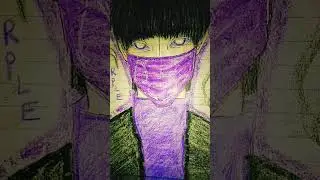Purple shadow. #shadow #shadowhunters #artshorts #growsubscribers #mask #hacker #advanced #shorts