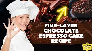 Five layer chocolate espresso cake #cooking #recipes #Five #layer #chocolate #espresso #cake