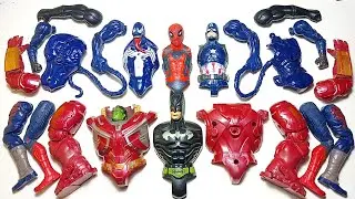 AVENGERS TOYS MARVEL'S, SPIDERMAN VS VENOM VS CAPTAIN AMERICA VS HULKBUSTER VS BATMAN
