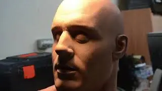 Behind the scene, new mask sculpting session