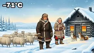 Life of Nomads Surviving 3 Days of Arctic Cold at –40°C / Ghibli-Inspired Animation