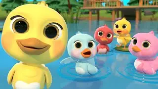 Five Little Ducks &ndash; Learn to Count | Newborn Nursery Rhymes & Kids Songs