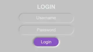 Animated Neumorphism Login Form