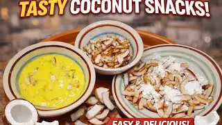 Простые домашние кокосовые закуски | Простой и вкусный рецепт с кокосом