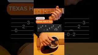 Full tutorial of TEXAS HOLD EM by #beyonce on my channel🤩#guitarlesson #guitartutorial #texasholdem