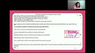 TELPAS Writing Instructions English
