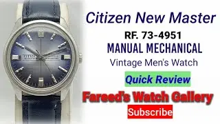 Citizen New Master Manual Winding 73-4951 Vintage Men&rsquo;s Watch |FWG