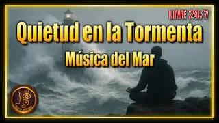 🌊 Stillness In The Storm 🌊24/7 Meditation Music | Intense Ocean Waves & Calming Melodies Inner Peace