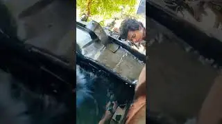 car restorion tinkaring painting scorpio #multibrandcarservice 18 year old scorpio rusty car