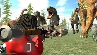 I love Indian bike driving 3D game 🎮 freakling is dinosaur killer in AK 47 gun and machine gun 