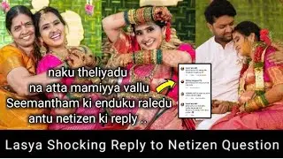 Anchor Lasya Shocking Reply to Netizen Question