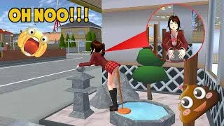Рина сходила в туалет после того, как съела суши. | SAKURA SCHOOL SIMULATOR