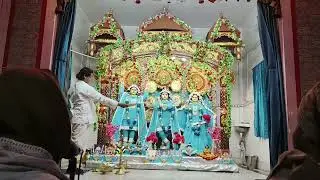 Today Ukra Sri Gouranga math Burdwan Sandhya Arati Darsan 