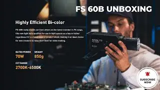 Unboxing FS-60B Bi-Color LED Light from Nanlite, Best Continuous Light for Product Photography