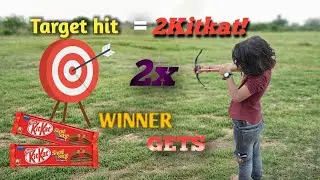 Winner Gets 2 KitKat 🍫 | Kids Target Hit Challenge 🎯 