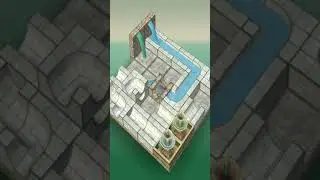 Hard - Level 34 | Flow Water Fountain 3D Puzzle