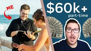 $60,000+ per year PART-TIME as a Wedding Officiant | How to Make More Money as a Wedding Officiant.