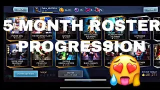 5 Months roster progression in injustice 2 mobile