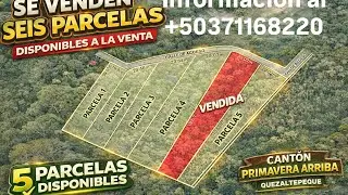 5 PARCELAS A LA VENTA EN QUEZALTEPEQUE CON ENERGÍA Y AGUA | CRV EL SALVADOR
