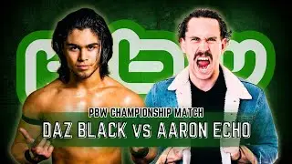 Daz Black vs Aaron Echo - PBW Championship Match: PBW LIVE IN DUMBARTON 28/06/24
