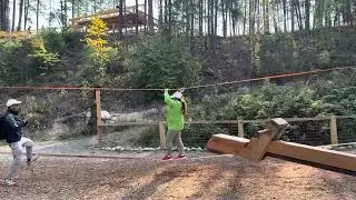 Balnce on a Slack line