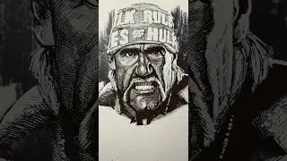 Hulk hogan inks #drawing #inking #sketch #hulkhogan #wwe