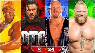 4 Different WWE Era Collide Roman Reigns Vs Hulk Hogan Vs Stone Cold Vs Brock Lesnar | WWE 2K24