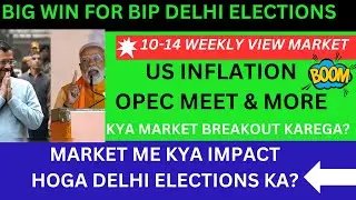 10-14 MARCH 2024 NEXT WEEK MARKET TREND💥DELHI ELECTION IMPACT NEWS💥3 BIG NEWS #nifty US INFLATION