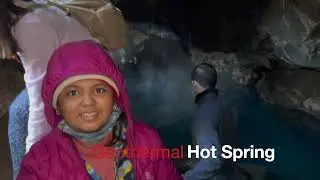Wonders of Iceland Series 21-   Grj&oacute;tagj&aacute;, a lava cave and a hot spring inside