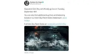 Operation Grim Sky Release Date Announced! || Rainbow Six Siege