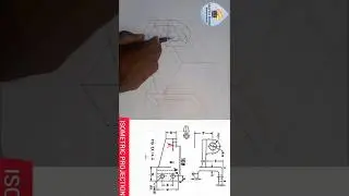 ISOMETRIC PROJECTION OF A BRACKET #MACHINEDRAWING