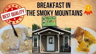 BEST breakfast in Pigeon Forge (our opinion)! Lil Black Bear Cafe!  #smokymountains #pigeonforge