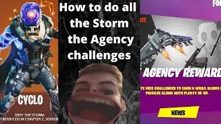 HOW TO DO ALL THE STORM THE AGENCY CHALLENGES! (walkthrough and guide) [doomsday is here!]