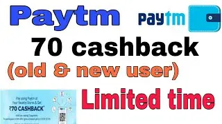 Paytm Cashback Offer : Get Flat Rs 70 Cashback.../free recharge tricks