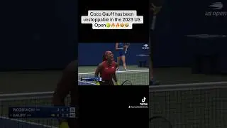 Coco Gauff Unstoppable in the US Open🎾❌🔥 #trending #viral #tennis #usopen #cocogauff #explore