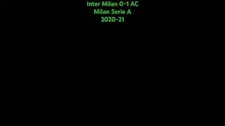 Inter Milan 0-1 AC Milan Serie A 2020-21