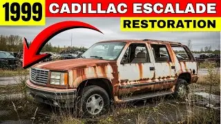 “ASMR Car Restoration: 1999 Cadillac Escalade – From Rusted Abandoned to Fully Restored”