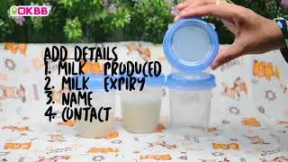 OKBB Tutorial : How to use milk storage bottle 4 x 4 oz 125 ml