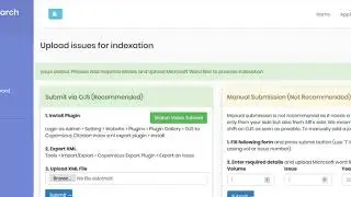 Manual Submission of Articles in Asian Research Index