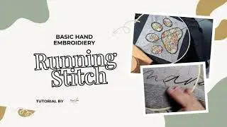 Running Stitch Tutorial for Beginners | Easy Hand Embroidery Stitch
