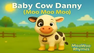 Baby Cow Danny  Moo Moo Moo 🐄| Farm Animal Song for Toddlers| MooWoo Kids