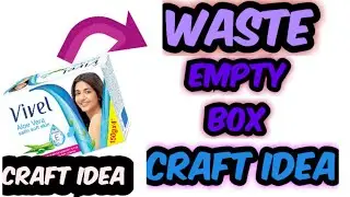 Best out of waste ideas| Empty Box craft| Organiser Empty Box