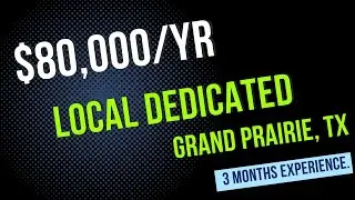 JB Hunt Local Dedicated CDL Truck Driving Position in Grand Prairie TX | 3 Months Driving Experience