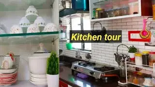 Kitchen tour //kitchen organization//Kitchen counter top organization