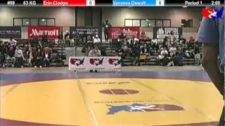 2011 U.S. Open FRI WM 63 KG: Erin Clodgo vs. Vanessa Oswalt Cons. Round 7